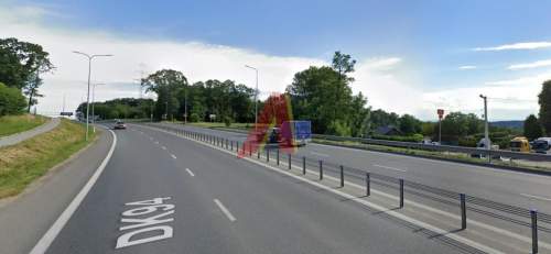 Działka widoczna ,trasa szybkiego ruchu