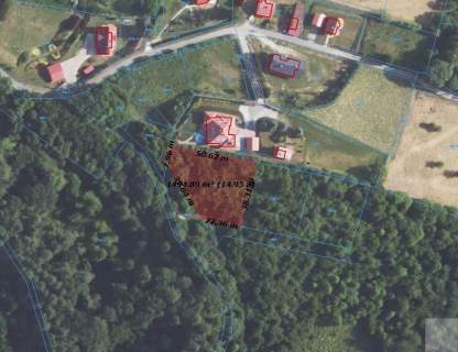 Działka budowlana na sprzedaż, 1495 m2, Krasiczyn