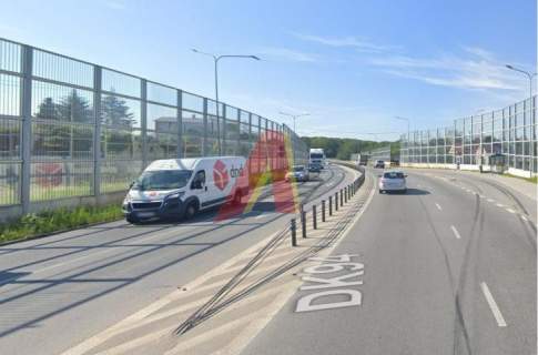 Działka widoczna ,trasa szybkiego ruchu