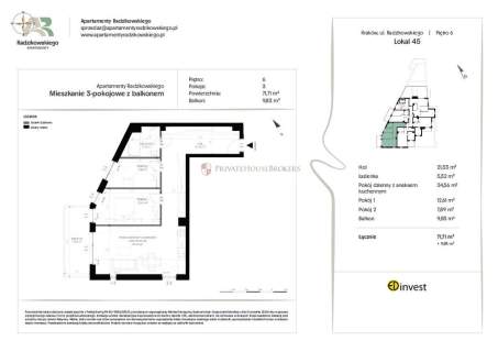 APARTAMENTY RADZIKOWSKIEGO 3-pokojowe mieszkanie