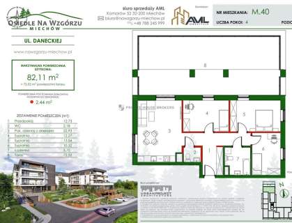 apartament 82,11 mkw taras 73 mkw ONW Miechów
