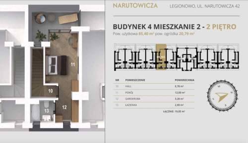 4 pok. master bedroom z tarasem, 3 w pełne poziomy