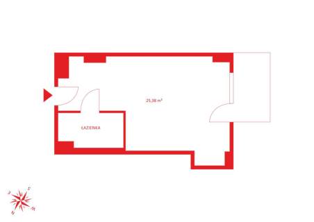 Mieszkanie na sprzedaż, 25,25 m2, Gdańsk