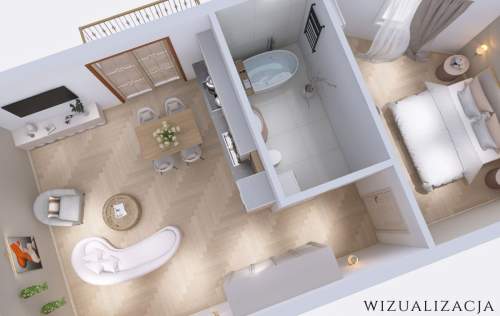 Nowe 2-pokoje z balkonem 47m Gliwice ul.Korczoka
