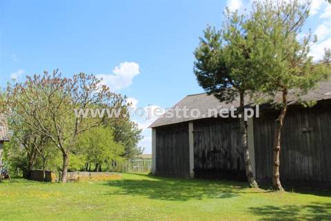 GRÓDEK, działka zabudowana 1700m2, dom budynki