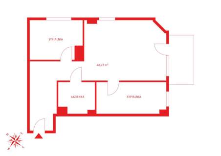 Mieszkanie na sprzedaż, 48,72 m2, Gdańsk