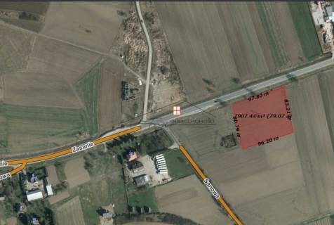 Sprzedam 80 a przy drodze krajowej nr 94/RADYMNO