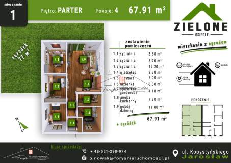 MIESZKANIA Z OGRÓDKAMI nr.01/ Jarosław