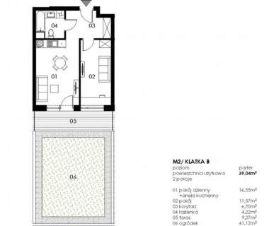2 pokoje deweloperskie 39 m2, Koszalin, Wenedów