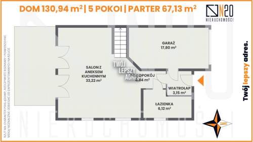 Nowy dom 5 pok, garaż, 4,5ar działka-gm.Czernichów