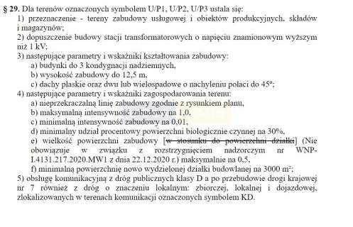 Tereny zabudowy usługowej obiektów produkcyjnych.