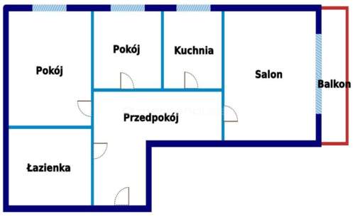 Przestronne, trzypokojowe mieszkanie w Jaśle.
