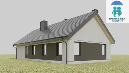Parterowy dom wolnostojący na 10,5 arowej działce