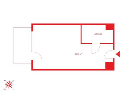Mieszkanie na sprzedaż, 25,31 m2, Gdańsk
