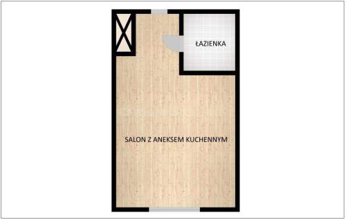 Mieszkanie na sprzedaż, 18,49 m2, Łódź