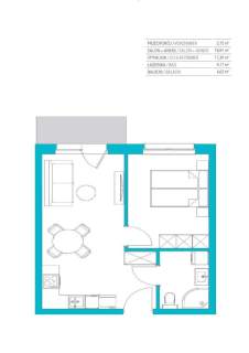 Mieszkanie na sprzedaż, 36,82 m2, Kołobrzeg