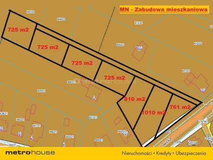 Wyjątkowe parcele - RÓŻE METRAŻE 725-1010 m2