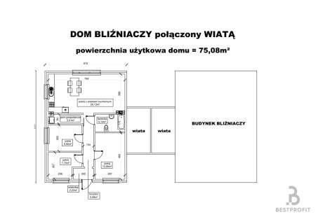 Bliźniak oddzielony wiatą Siemianice ul.Złota