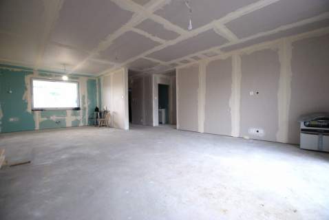 Nowy dom parterowy 106 m2, salon 48 m2 Brzeziny
