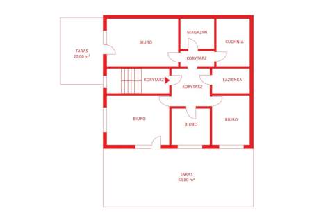 Biura lub mieszkania 125,1m2 2 tarasy