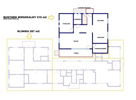 Dom 219 m2 BUDYNEK pod działalność 287 m2 