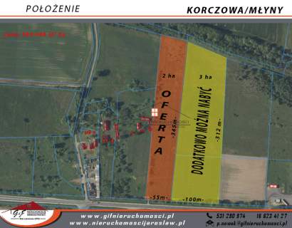 Działka inwestycyjna na sprzedaż, 50000 m2, Korczowa