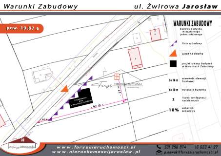 Sprzedam działkę budowlaną/ Jarosław