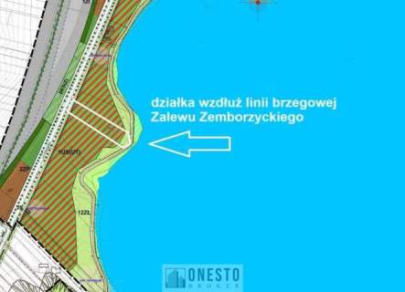 Działka 5893m2 linia brzegowa Zalew Zemborzycki 