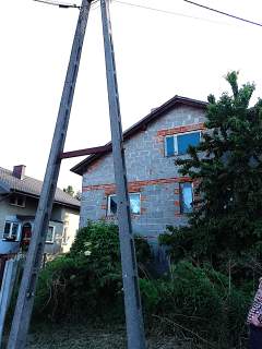 Dom w Brzezinach 210 m2 stan surowy działka 512 m2