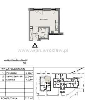 Nowa, w pełni wyposażona kawalerka 32m, Centrum