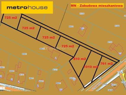 Działki budowlane o różnych powierzchniach 7-10 ar
