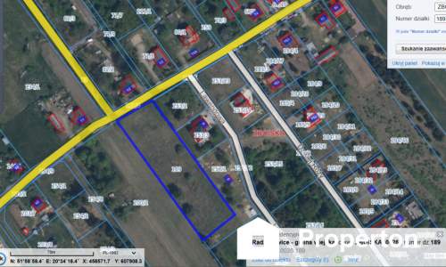 Działka 4300 m2 w miejscowości Zboiska