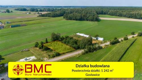 Działka budowlana Gosławice 1242m2