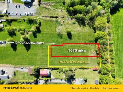 Działka budowlana w Jaworzu 1671m2.