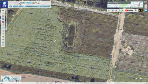 Działka ze stawem, ok. 3150m2, MPZP