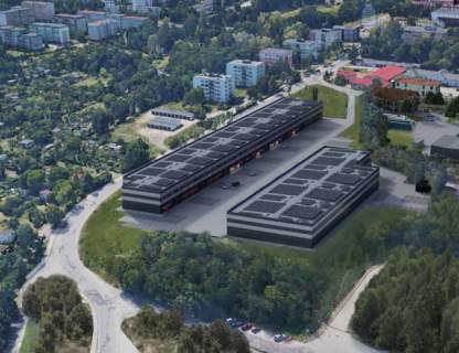 Magazyn biuro brama witryna wys. 8.40m