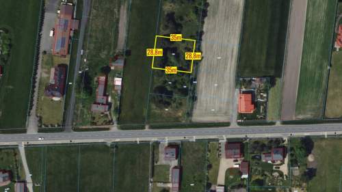 Działka budowlana Woźniki Dyrdy 1007m2