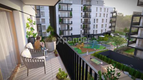 2-pokojowe mieszkanie z balkonem 42,59 m 7. p