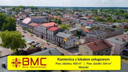 Kamienica w centrum Woźnik z lokalem usługowym