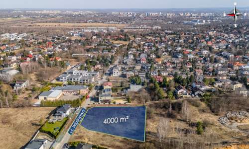 Działka 4000m2 Grabówka z projektem szeregówek