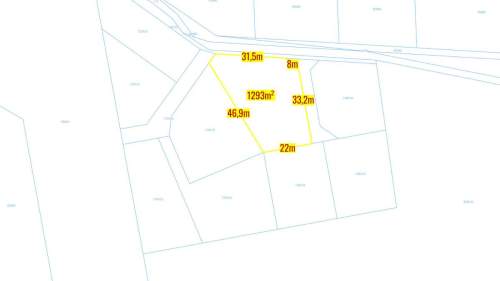 Działka letniskowa Pawełki 1293m2