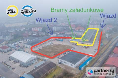 HALA 2385M2 PLAC ok 6400m2 WYSOKOŚĆ 5,7m