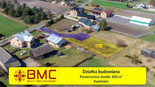 Działka budowlana Kamińsko 800m2