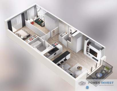 Nowa inwestycja, 66 m2, dwustronne