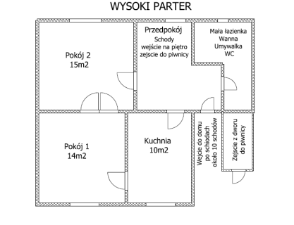 Sprzedam dom na połowie działki 650m2