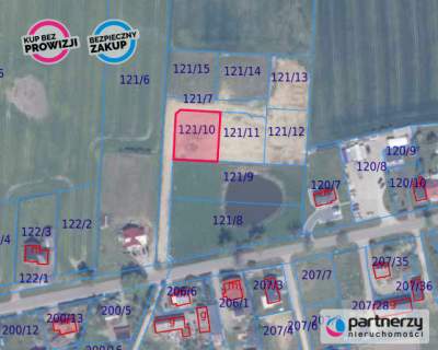 Działka budowlana uzbrojona 1000 m2 k. Trąbek