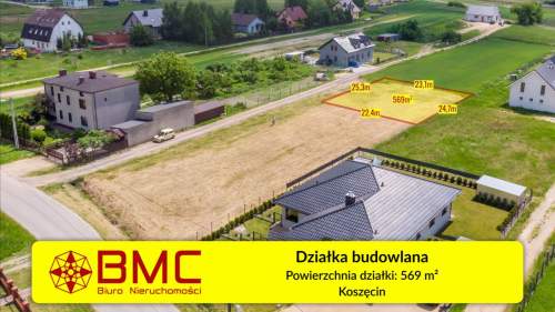 Działka budowlana 569 m2 - Koszęcin ulica Łokietka