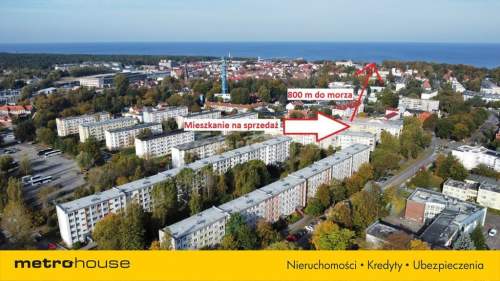 2 pokoje, 47 m2, balkon- Ustka, 850 m do morza 