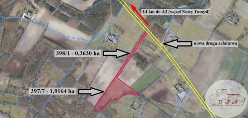2,3 ha 15 km A2 WZ magazyn farma fotowoltaiczna