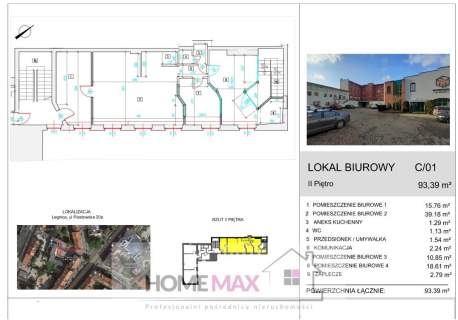 Nowoczesny lokal biurowy, parking, okolice centrum